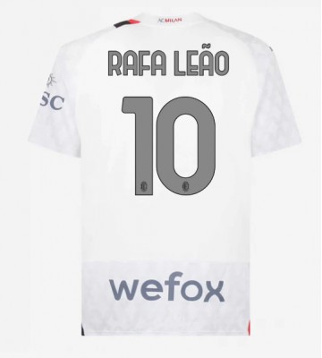 AC Milan Rafael Leao #10 Replika Udebanetrøje 2023-24 Kortærmet